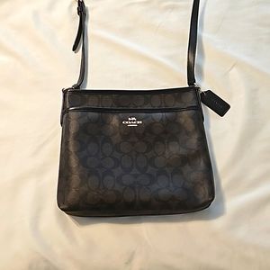 Brown & black Coach crossbody